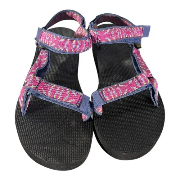 TEVA Triton Raspberry Sorbet Midform Universal Strappy Sandal Women’s Size 10 - Picture 3 of 8